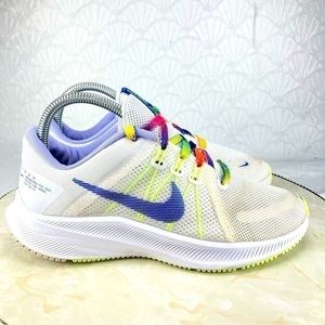 Nike Quest 4 Summit Womens Size 7.5 Shoes White Royal Athletic Running Sneakers